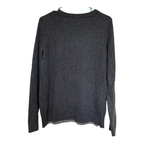 J. Crew Womens Sweater Merino Wool Blend Warmspun Colorblock Sz S A9046 - Picture 7 of 7